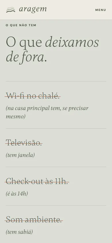 O que deixamos de fora, no celular
