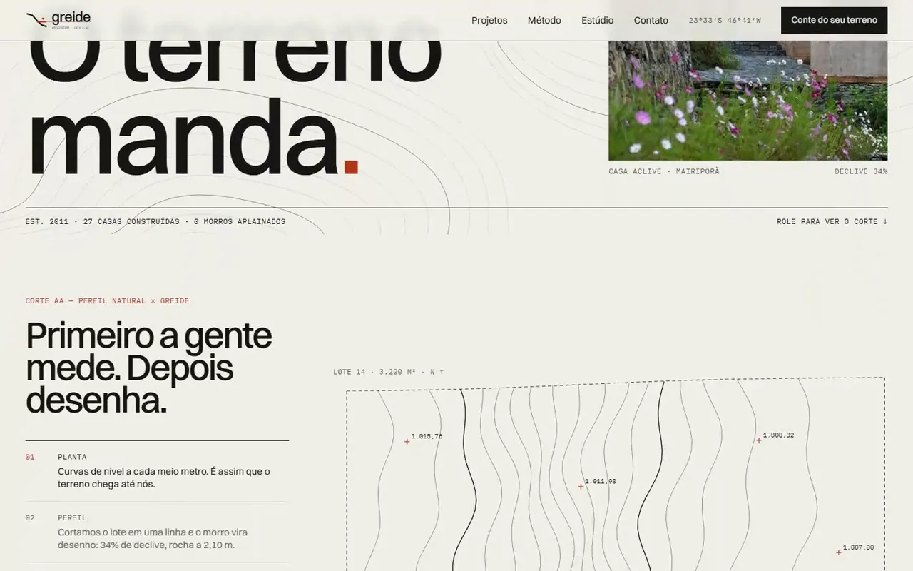Abertura do site Greide